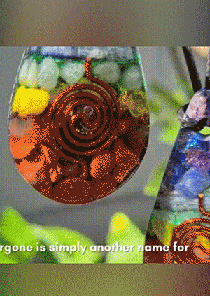 

Colorful Chakra Orgone Water Drop Pendant Necklace, Multicolor, 503666