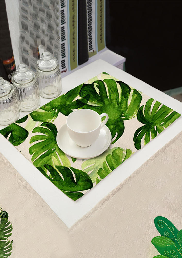 

Palm Leaf Non-Slip Heat Resistant Placemat, Green, 502825