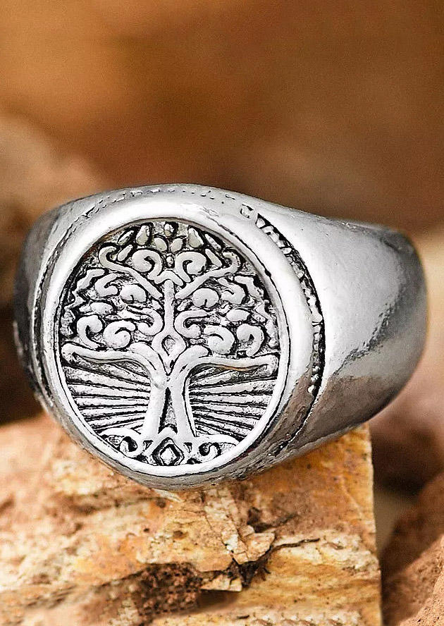 

Bohemian Tree Of Life Friendship Ring, Silver, 504464