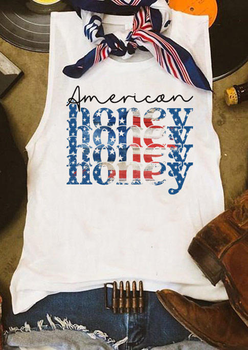 

American Honey Star Tank - White, 505394