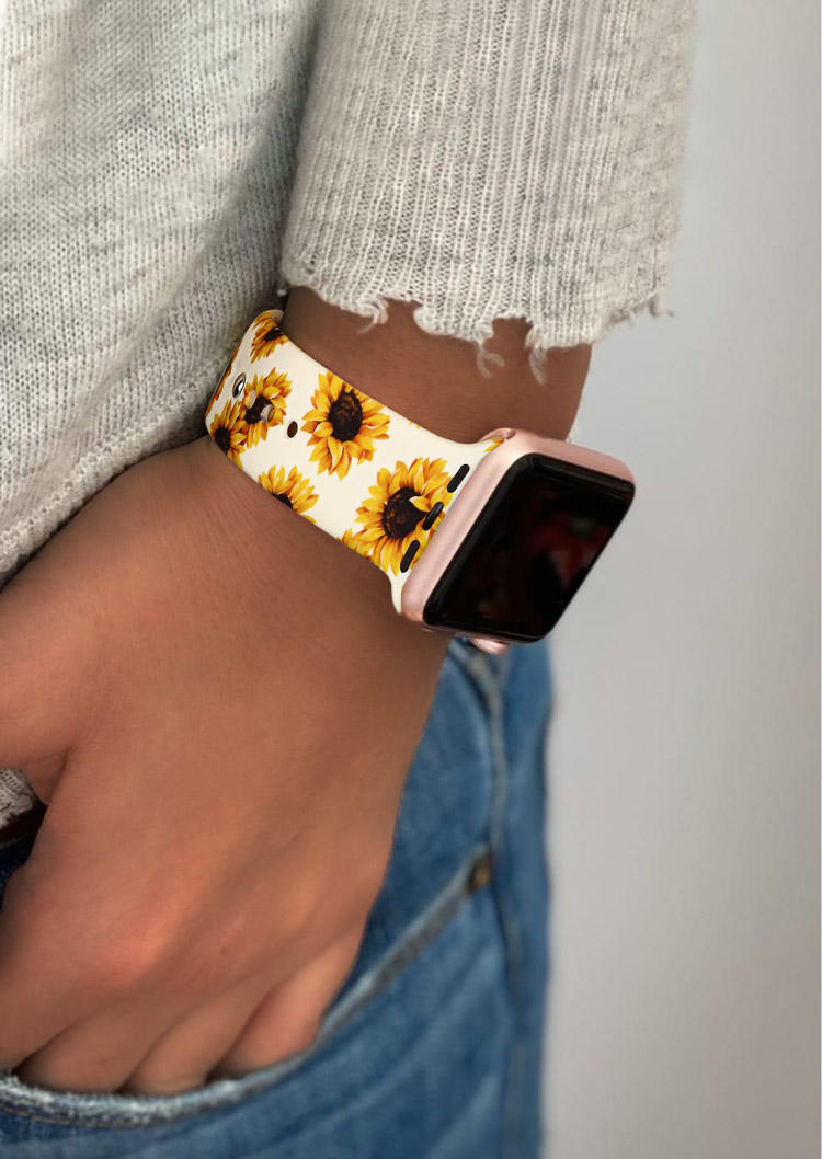 

Sunflower Leopard Apple Watch Band, Pattern1;pattern2, 505777