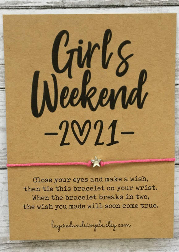 

Girls Weekend 2021 Star Bracelet, Pink, 499476