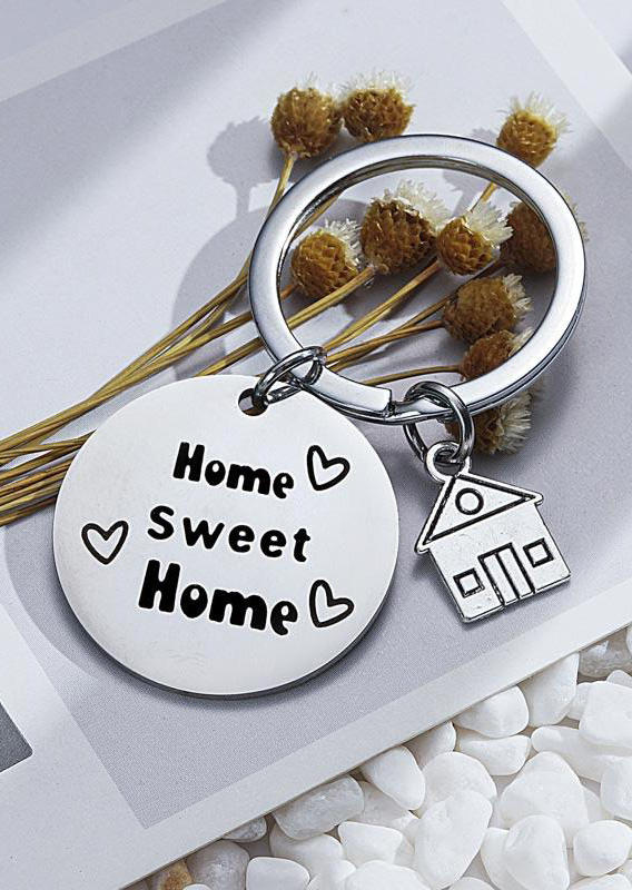 

Home Sweet Home Heart Keychain, Silver, 502180