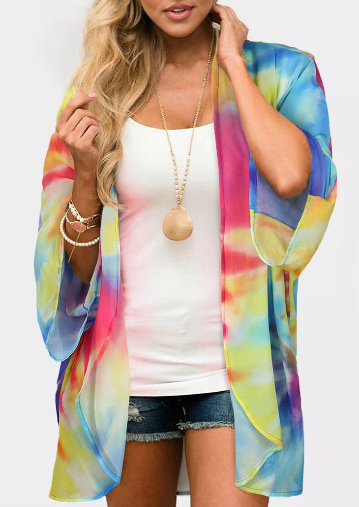 

Tie Dye Sun Protection Cardigan, Multicolor, 506199