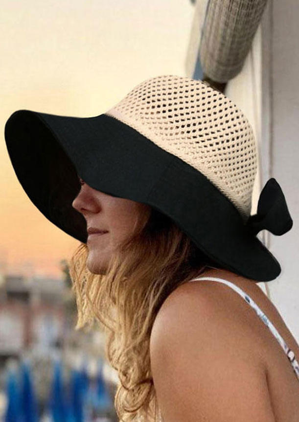 

Wide Brim Fisherman Sun Hat with Wind Lanyard, Black, 503529