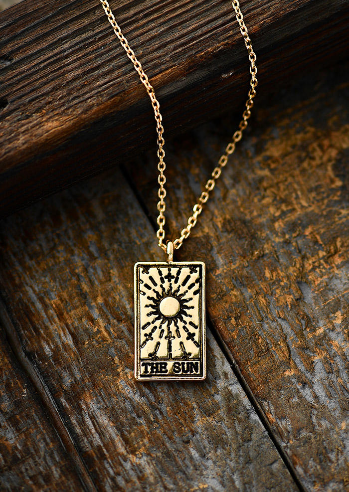 

Tarot Card The Sun Moon Pendant Necklace, Pattern2, 506505
