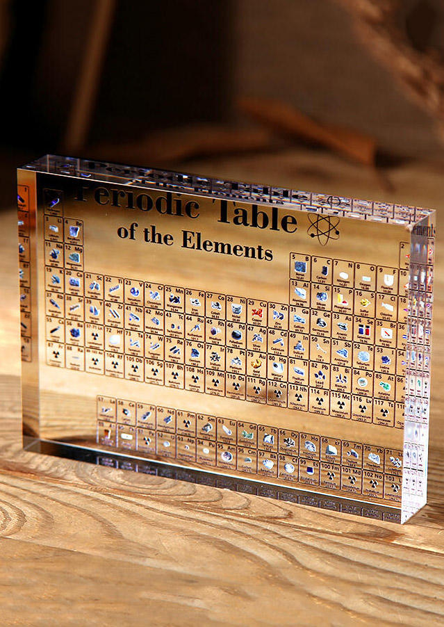 

Heritage Periodic Table Display of Element Collection, White, 455612