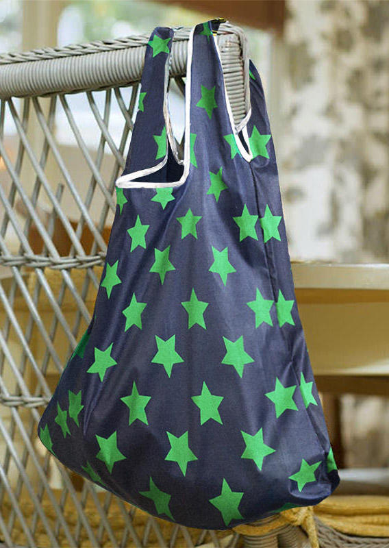 

Striped Star Reusable Foldable Shopping Bag, Blue, 494887