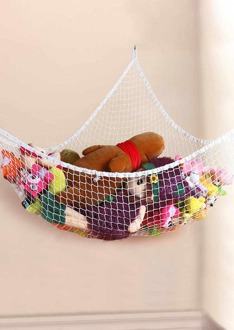 

Children Mesh Toy Net Organizer Hammock, White, 504792