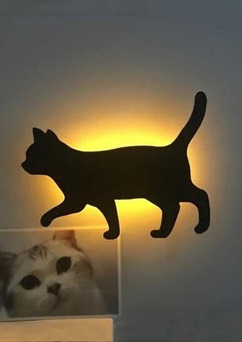 

Cute Cat Shadow Night Light Support Voice Controll, Pattern1;pattern2;pattern3;pattern4, 465441
