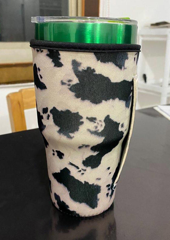 

Leopard Cow Tumbler Sleeves Cup Cover Holder, White, 495314