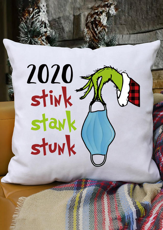 

2020 Stink Stank Stunk Grinch Hand Pillowcase without Pillow - White, 490751