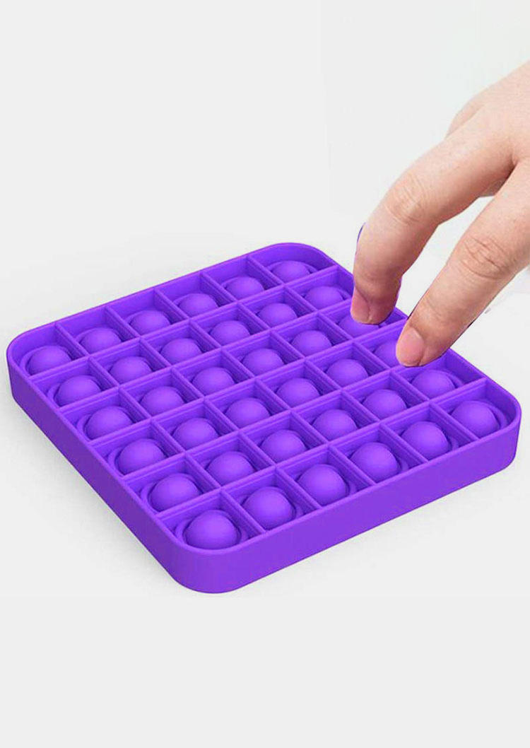 

Bubble Game Push Pop Silicone Sensory Fidget Toy, Purple, 497524