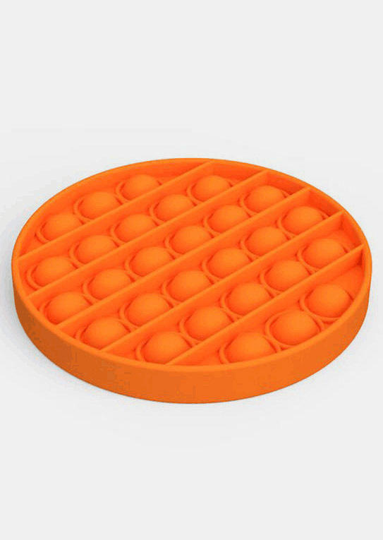 

Bubble Game Push Pop Silicone Sensory Fidget Toy, Orange, 497527