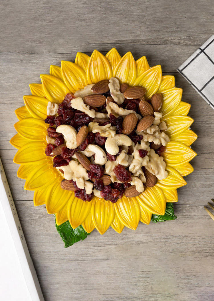 

Sunflower Dried Fruit Dish Tray, Green;yellow, 499128