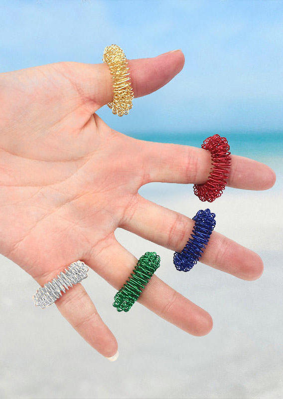 

Finger Massage Decompression Ring Toy, Gold, 501477