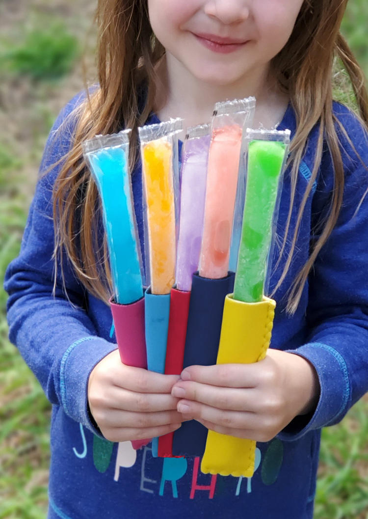 

5Pcs Kids Ice Pop Holders Set, Multicolor, 503225