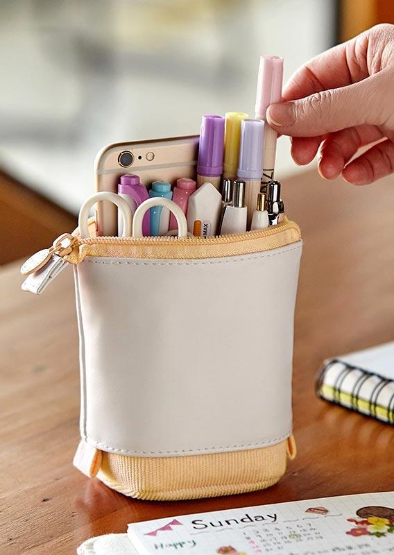 

Transformer Stand-Up Stationery Pencil Case, Yellow, 503871