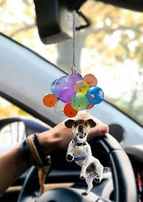 

Cat Dog Balloon Car Mirror Hanging Decoration, Pattern2, 505163