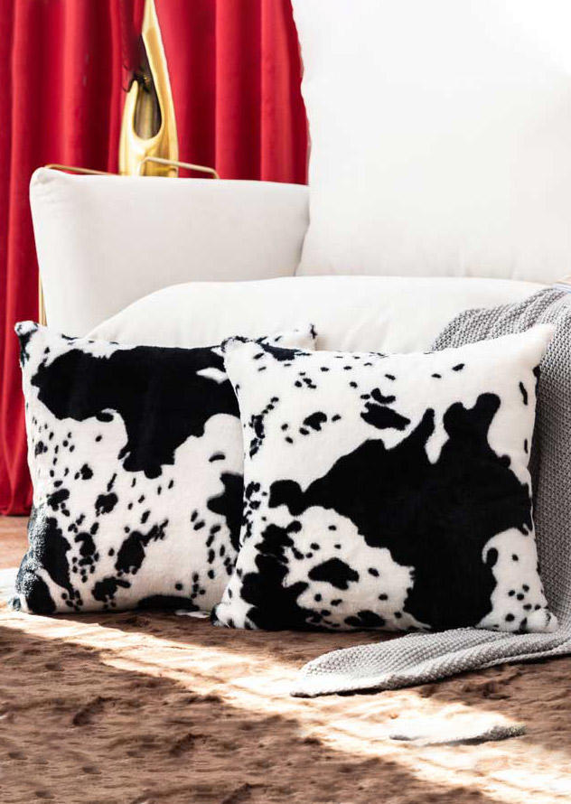 

Cow Warm Plush Pillowcase without Pillow - Black, 494932