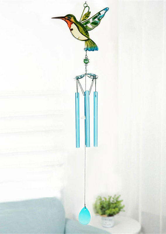 

Stained Glass Hummingbird Wind Chime, Multicolor, 504229