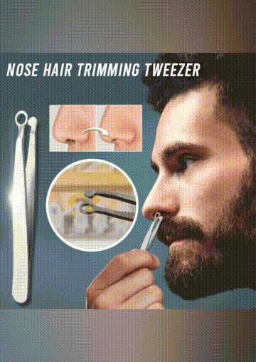 

Universal Nose Hair Trimming Tweezer, Silver, 507829