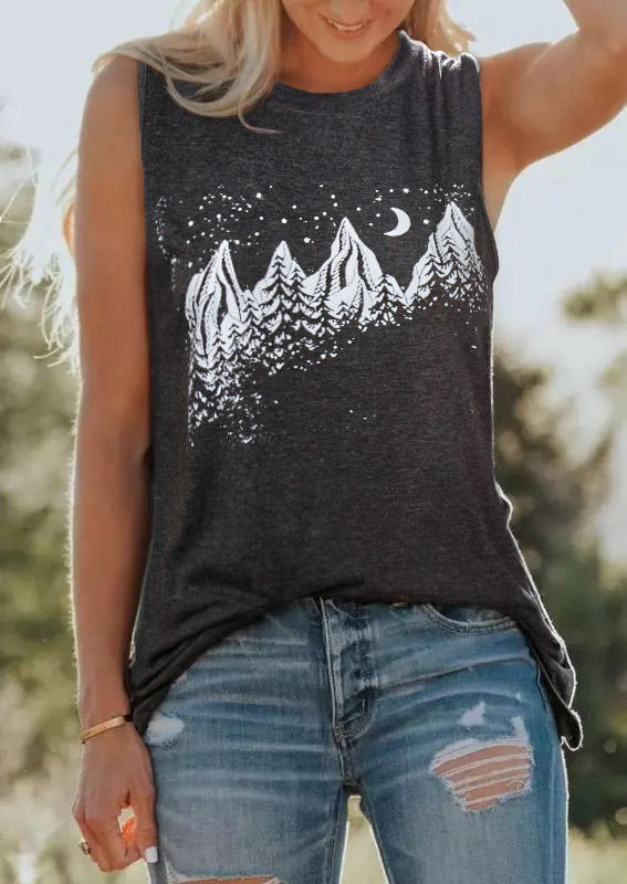 

Moon Star Mountain Casual Tank - Dark Grey, 508472