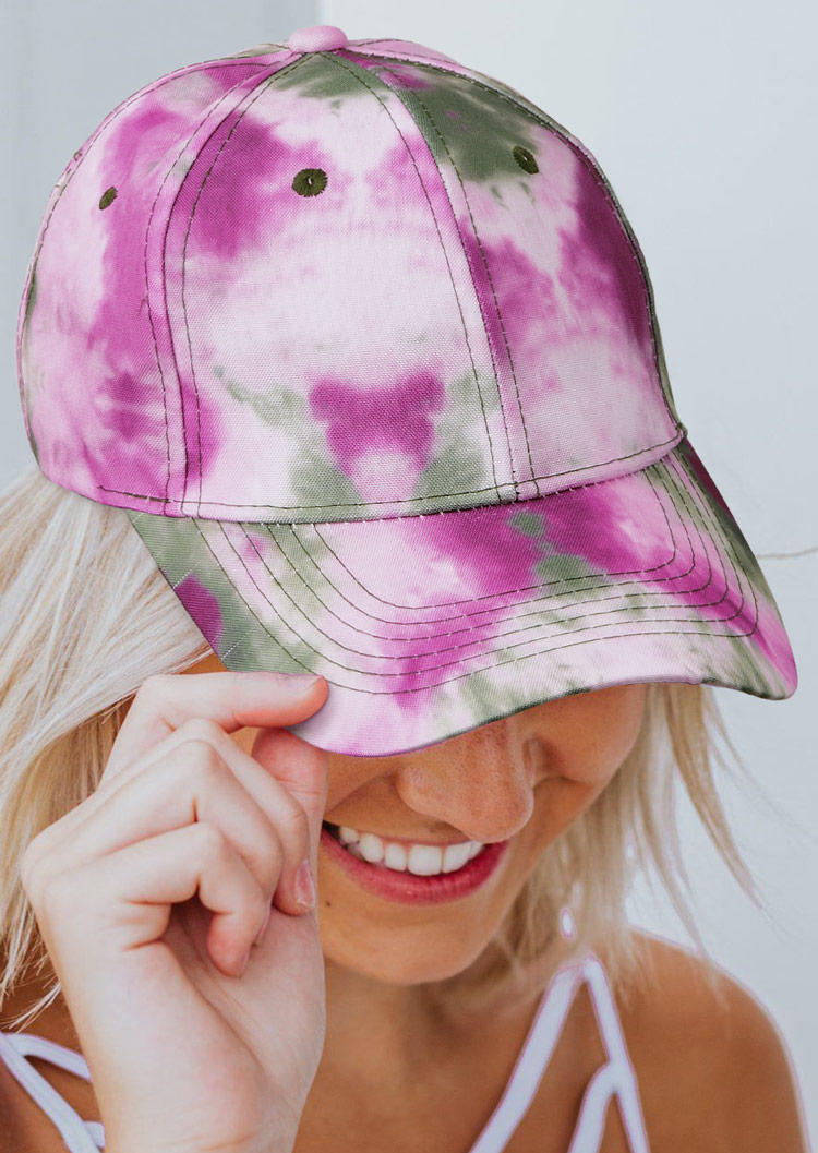 

Tie Dye Baseball Cap, Purple, 508607
