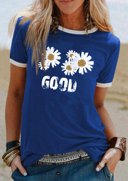 

Good Daisy Short Sleeve T-Shirt Tee - Blue, 508963