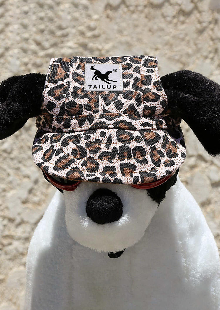 

Outdoor Leopard Visor Dog Baseball Cap, 510269