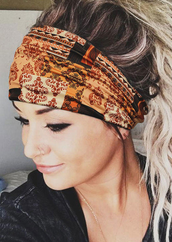 

Vintage Zebra Leopard Color Block Yoga Sport Wide Headband, Pattern1, 510529