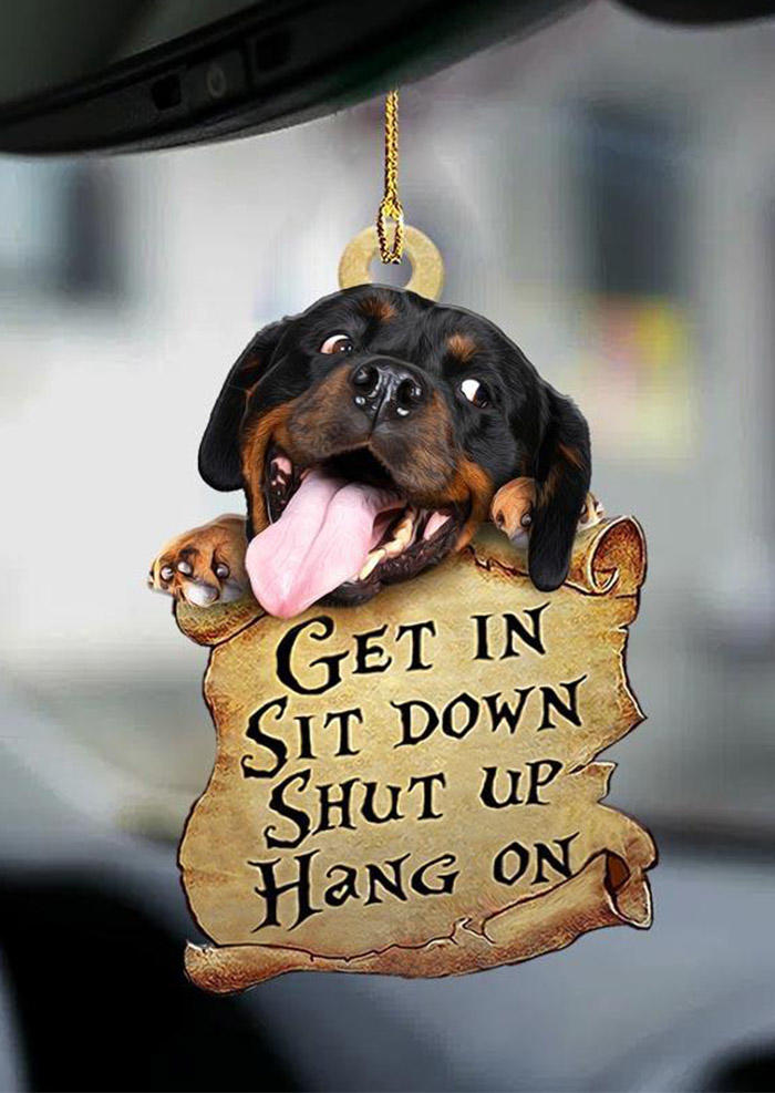 

Boston Terrier Dog Get In Double-Sided Hanging Ornament, Pattern1;pattern2;pattern3, 511035