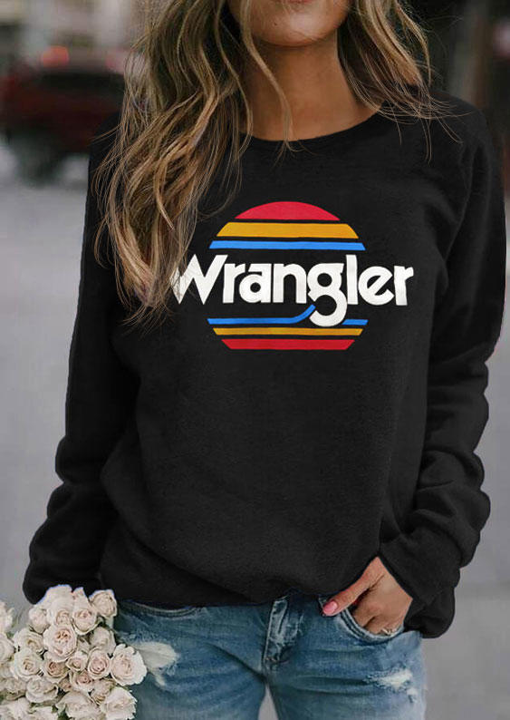 

Striped Pullover O-Neck Sweatshirt - Black, 510993