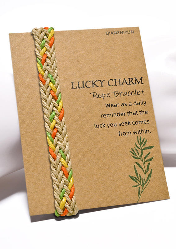 

Bohemian Soft Woven Braided Friendship Bracelet, Black;multicolor, 511022