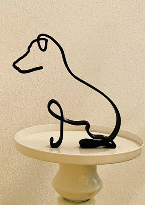 

Dog Minimalist Art Sculpture, Pattern1;pattern2, 512336