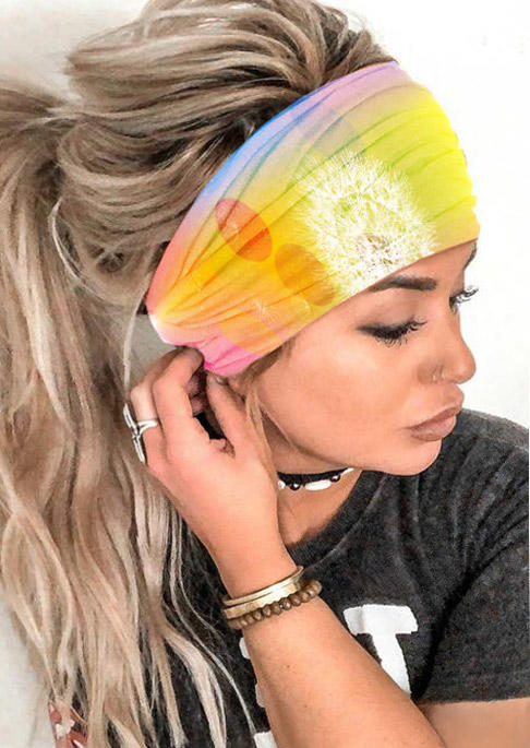 

Dandelion Gradient Elastic Wide Headband, Yellow, 512195