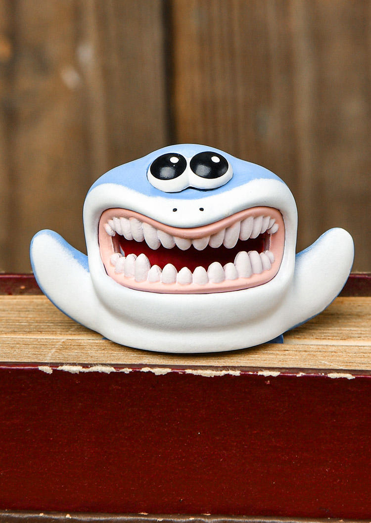 

3D Cartoon Ocean Shark Octopus Funny Flat Bookmark, Blue, 512482