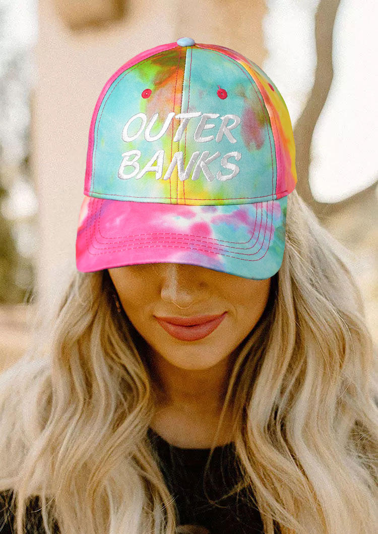 

Tie Dye Outer Banks Hollow Out Baseball Cap, Multicolor, 512039