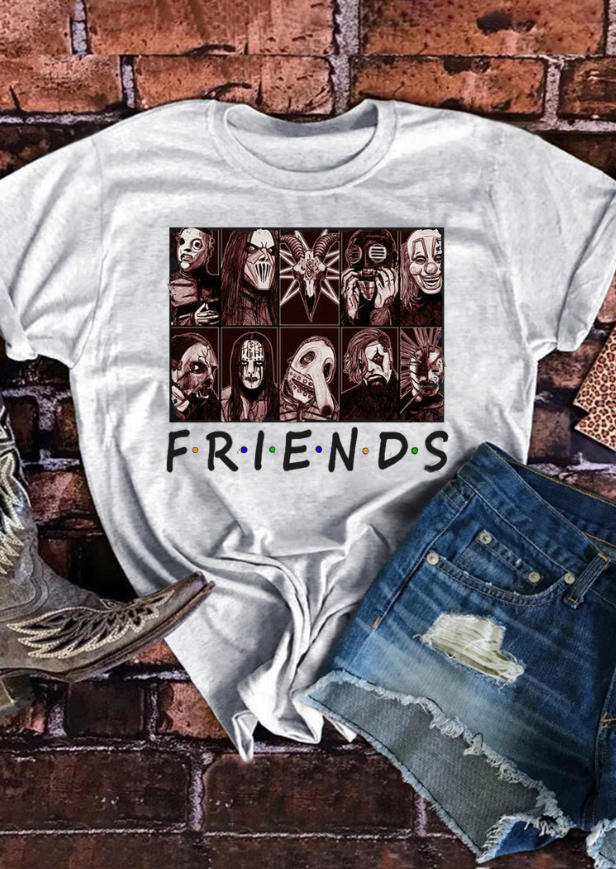 

Slipknot O-Neck T-Shirt Tee - Light Grey, 513170
