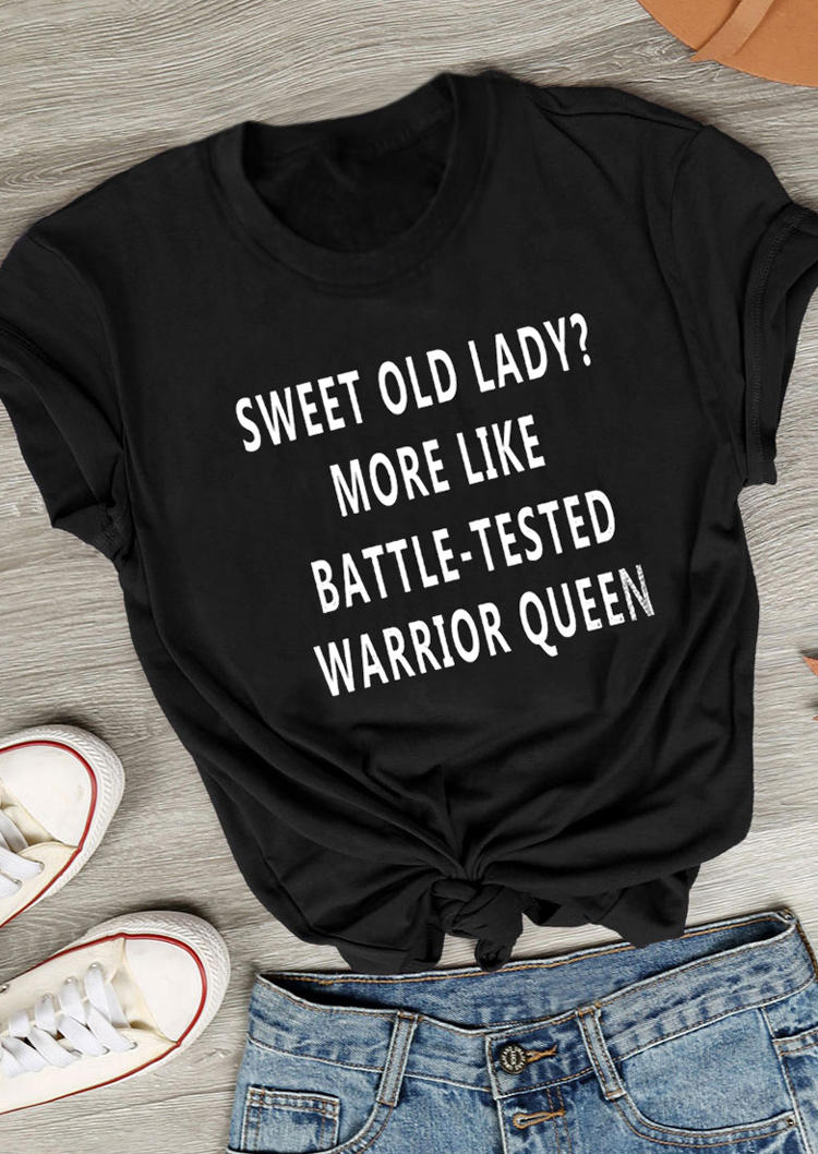 Sweet Old Lady More Like T-Shirt Tee - Black
