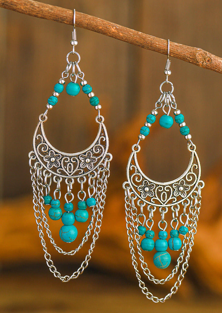 

Bohemian Turquoise Hollow Out Earrings, Pattern1, 513579