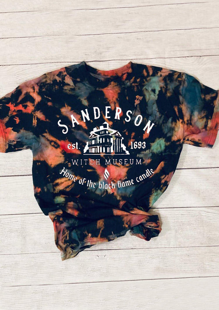 Letter Graphic Tie Dye T-Shirt Tee