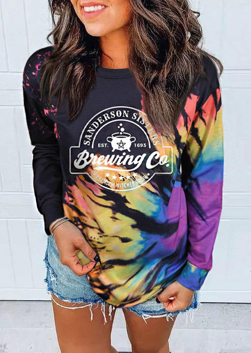 Buy Reverse Tie Dye Rainbow Sweatshirt. Picture