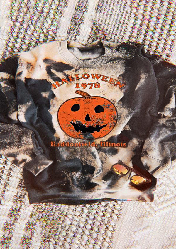 Buy Pumpkin Tie Dye Pullover Sweatshirt. Picture