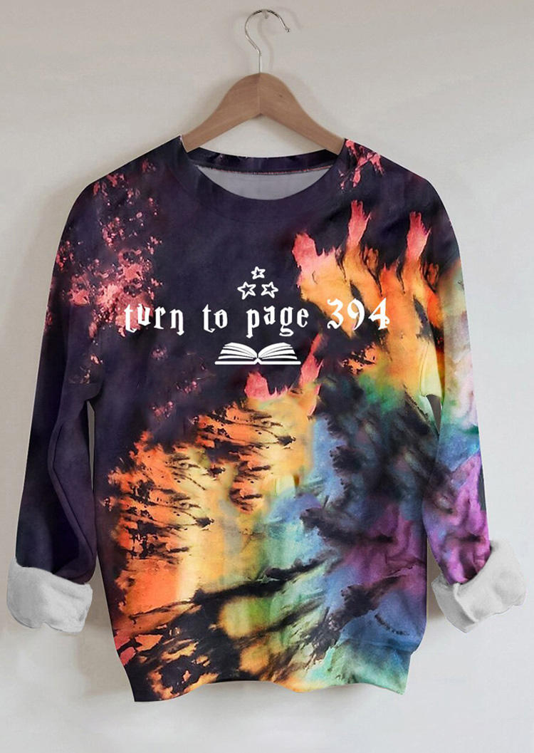 

Halloween Reverse Tie Dye Rainbow Turn To Page 394 Sweatshirt, Multicolor, 513958