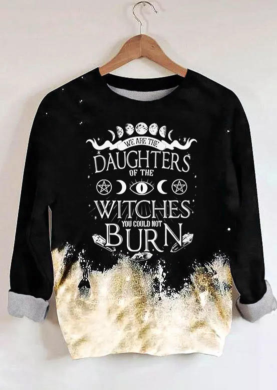 

We Are The Daughters Of The Witches Halloween Sweatshirt - Black, 514231