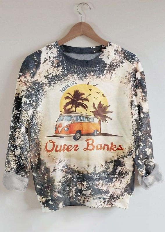 

Outer Banks Bleached Pullover Sweatshirt, Multicolor, 514465