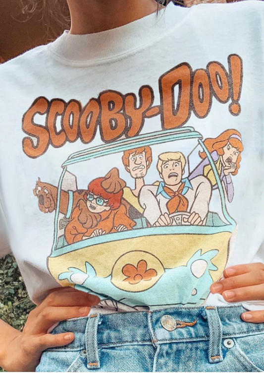 

Scooby Doo Short Sleeve T-Shirt Tee - White, FZ004115