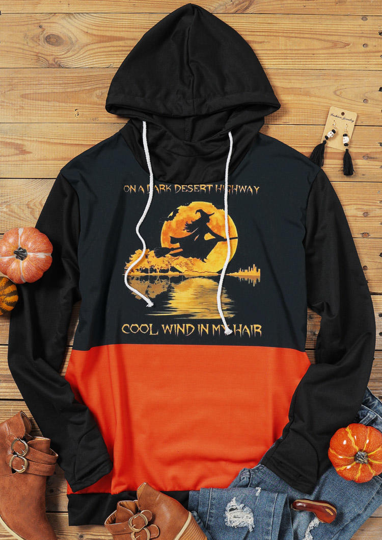 Cool Wind In My Hair Hoodie - Black