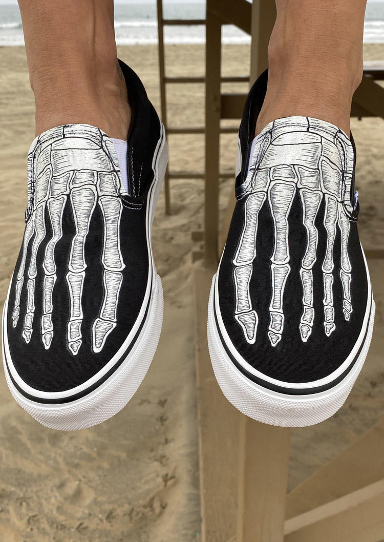 

Halloween Skeleton Hand Sneakers - Black, 514833